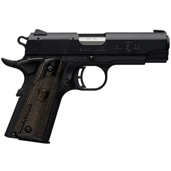 Browning 051815490 1911-22 Black Label Compact Compact 22 LR 10+1 3.63