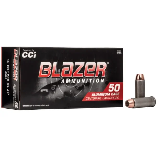 CCI 3584 Blazer 45 Colt (LC) 200 gr Jacketed Hollow Point