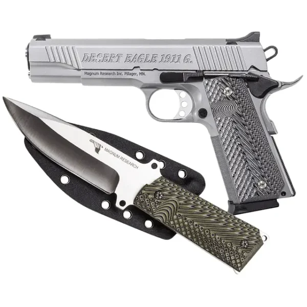 Magnum Research DE1911GSS-K Desert Eagle 1911 w/ 1911 Fixed Blade Knife 45 ACP Pistol