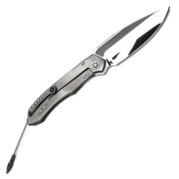 RARE Microtech Marfione Custom: Anax Integral - High Polish blade with Super Conductor Inlay