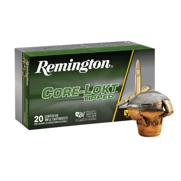 Remington Ammunition Core-Lokt Tipped 6.5 Creedmoor 129 gr Core-Lokt Tipped (CLT) 20 Per Box - 29017