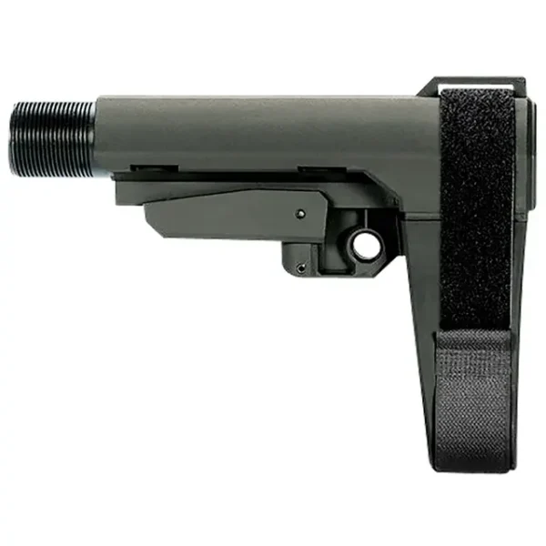 SB Tactical SBA3X03MSB SBA3 X Synthetic Stealth Gray 5-Position Adjustable for AR-Platform