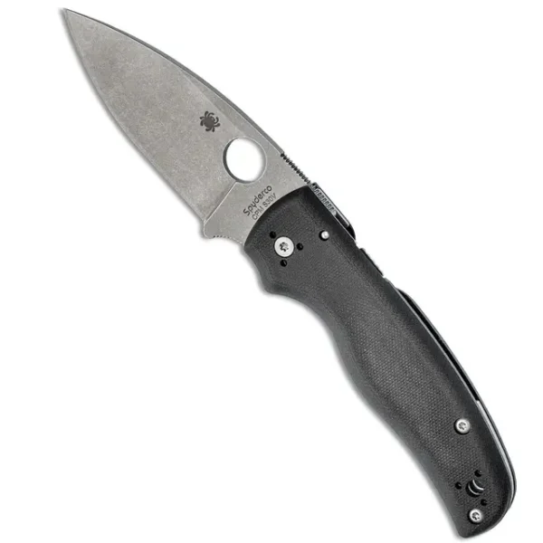 Spyderco C229GP Shaman 3.58" Folding Plain Stonewashed CPM S30V SS Knife