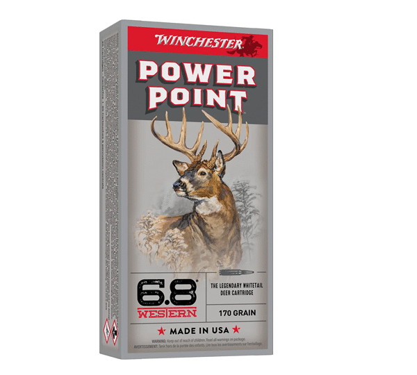 Winchester Ammo Power-Point 6.8 Western 170 gr Power Point - X68W1